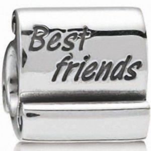 Authentic Pandora "Best Friends" scroll charm